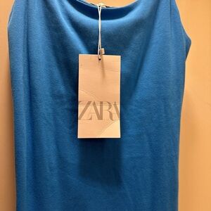 Zara Vibrant Blue Sleeveless Dress